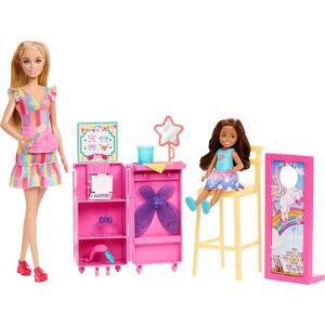 Barbie Day at The Fair Playset with 2 Dolls, Face Paint & Photo Stand NWT